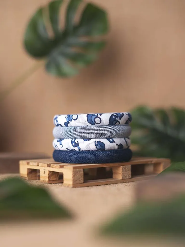 Zoya Handmade Westernwear Denim Bangles